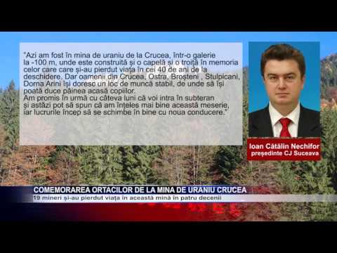 Comemorarea ortacilor de la mina de uraniu Crucea