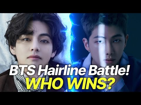 V vs RM: Who Has the Stronger Hairline?│BTS, K-pop idol