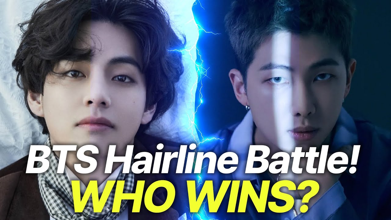V vs RM: Who Has the Stronger Hairline?│BTS, K-pop idol