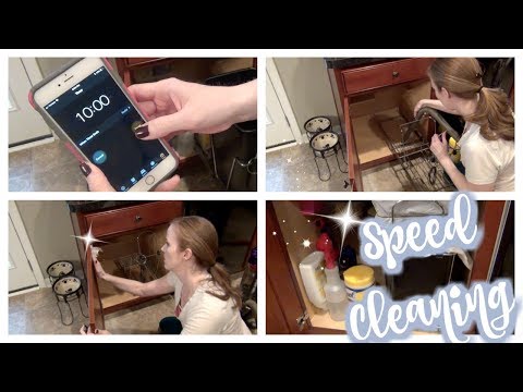 10 MINUTE TIDY-UP CHALLENGE | SPEED CLEANING QUICK-FIX | KITCHEN CABINETS | CLEANING MOTIVATION! Video