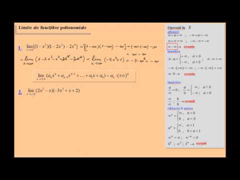 Limite ale functiilor polinomiale, exercitii rezolvate (lic_limitele1)