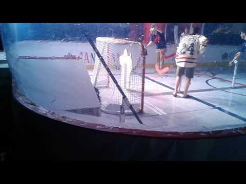 Human Table Top hockey at WCH 2016 Fan Village Toronto World Cup of Hockey