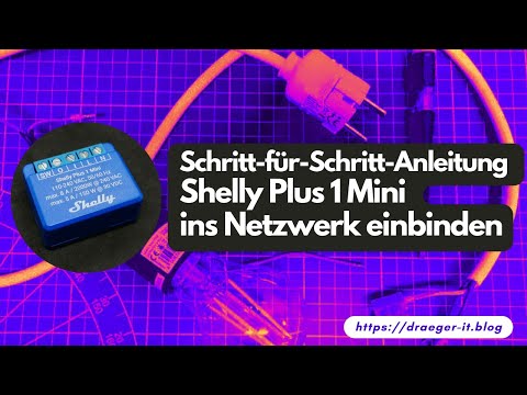 Shelly Plus 1 Mini - Build a circuit with a lamp and integrate it into the home network