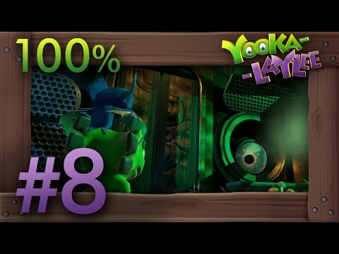 Yooka-Laylee 100% Walkthrough Part 8 - World 3 Moodymaze Marsh #2 (All Quills, Pagies, Secrets)