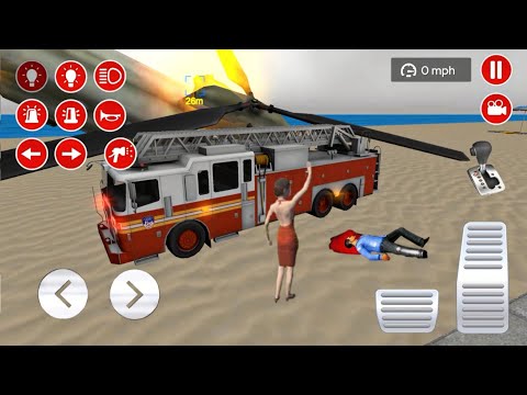 Fire Truck Rescue 911 Engine Games | Rescue Fire Van Driving Simulator | Android Gameplay