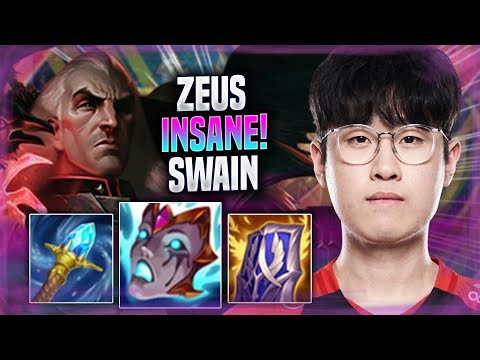 ZEUS IS INSANE WITH SWAIN! - T1 Zeus Plays Swain TOP vs Gangplank! | Season 2022