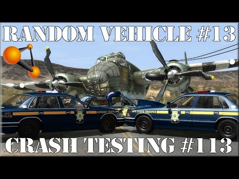 BeamNG.Drive Random Vehicle #13 Crash Testing #113 - Insanegaz