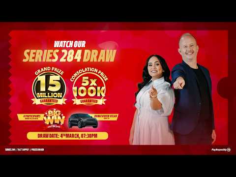 Watch Our Live Draw Series 284, Grand Prize AED 15 Million!