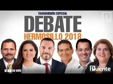 Debate IEE con candidatos a la alcaldía de Hermosillo 2018