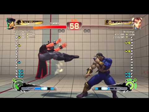Happy Medicine (M.Bison) vs. BrolyLegs (Chun-Li) SSF4:AE 2012 XBL Match