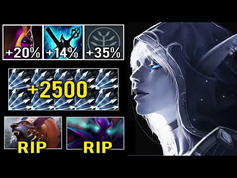 NEW STYLE MAGIC ARROW +70% Damage Multishot vs Hard Carry Crazy Buid Drow 7.25 Top Rank Dota 2