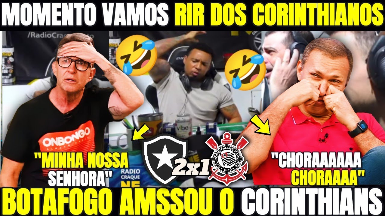 REAÇÕES CORINTHIANA! MOMENTO VAMOS RIR DAS GAIVOTAS! NOTICIAS DO BOTAFOGO DE HOJE