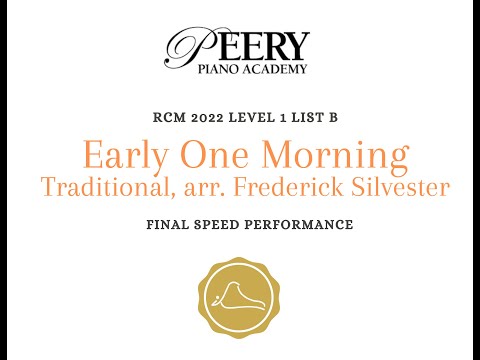 Early One Morning arr. Frederick Silvester (RCM Level 1 List B - 2022 Celebration Series)