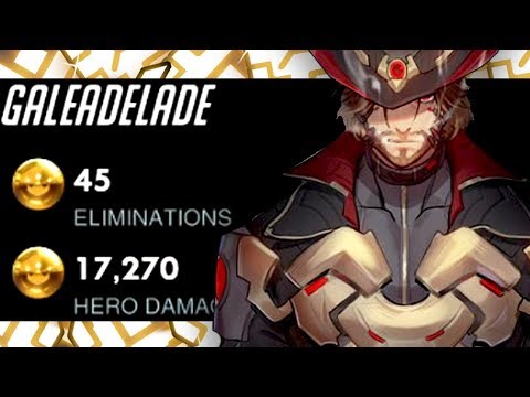 45 ELIMS - GALE BEST MCCREE IN THE WORLD?! [ OVERWATCH SEASON 18 TOP 500 ]