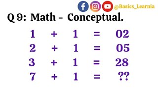 Math - Conceptual | Analytical Part Questions | IQ Test Online