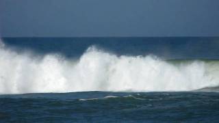 preview picture of video 'surfen in frankreich cap ferret (le truc vert) wipe out'