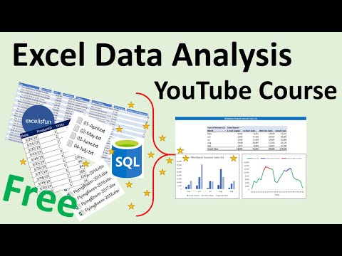 Free Excel Data Analysis Basics Course at YouTube E DAB