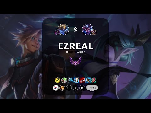 Ezreal ADC vs Vayne - KR Master Patch 13.4