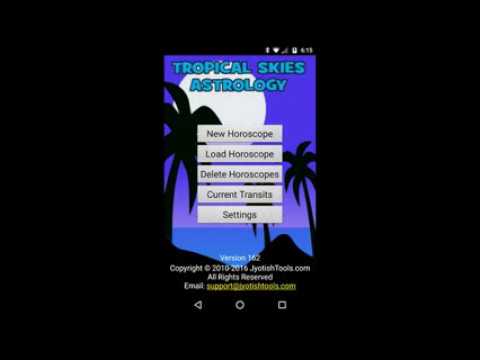 Tropical Skies Astrology Video