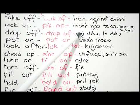 Të mësojmë "45 phrasal verbs".