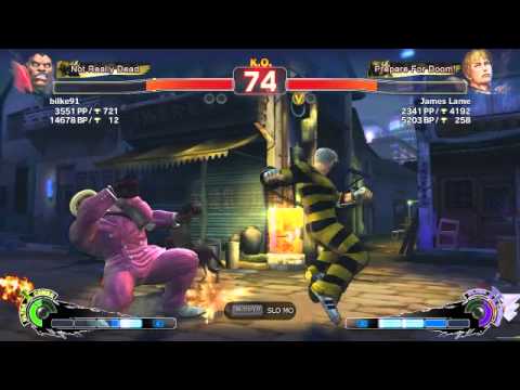 bilke (gouken) vs James Lame (cody) SSFIV-AE ver.2012 PC Ranked