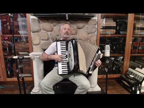 8167 - Black Chrome Corona Mod. 45 Piano Accordion LM 41 120 image 2