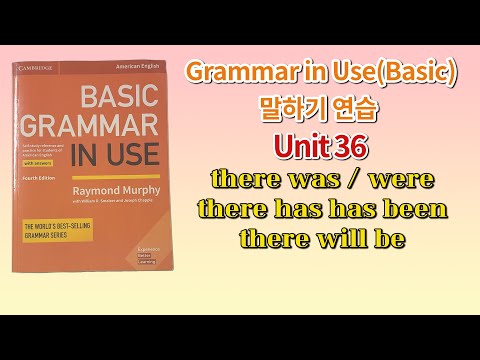Basic Grammar in Use 4th(미국판) 말하기 연습 Unit 36(there was/were, there has/have been, there will be)