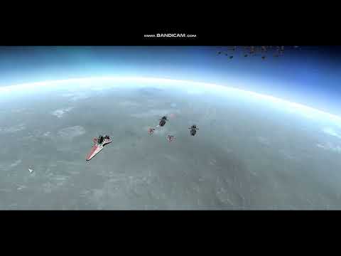 Venator star destroyer and 2 Arquitens Light Cruisers vs 2 Munificent Star Frigates
