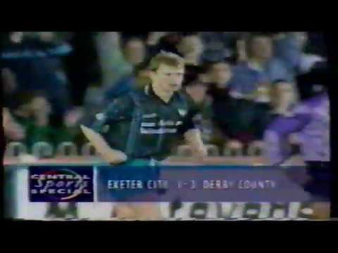 1993-94 Exeter City 1 Derby County 3 - League Cup 2nd Round 1st Leg - 22/09/1993