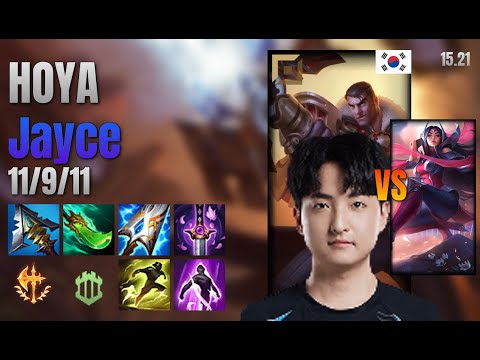 HOYA Top Jayce vs Irelia lol KR solo rank Full Game 15.21 | 호야 제이스 vs 이렐리아