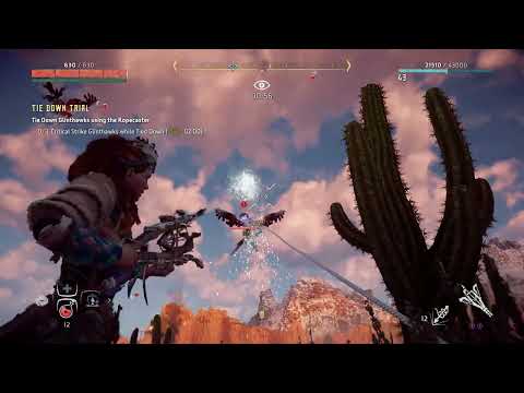 Horizon Zero Dawn - Tie Down Glinthawks Trial - Blazing Sun