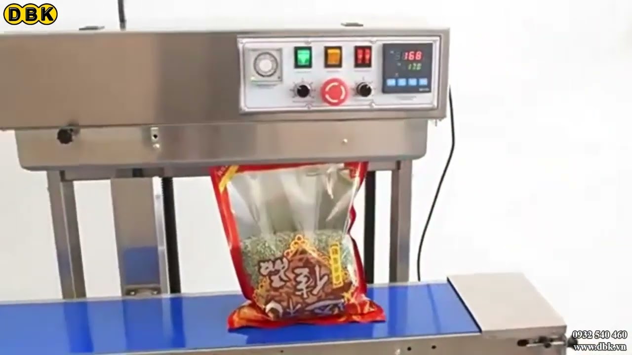 Video Máy hàn túi công nghiệp FRL-150BS (inox, in date) - Máy hàn túi công nghiệp FRL-150BS (inox, in date)