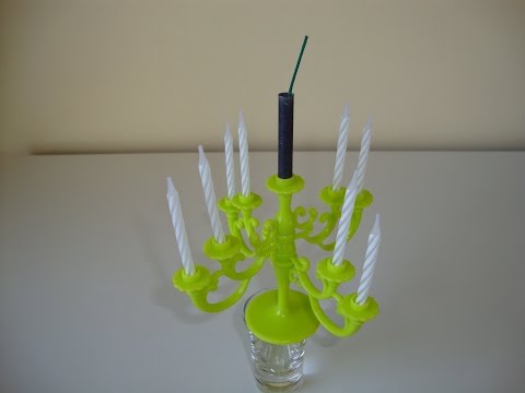 Kerzen mit Böller löschen