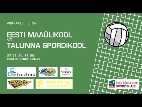 Eesti Maaülikool vs Tallinna Spordikool 07.03.2020 (3:1)