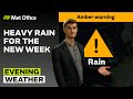 22/09/24 – Heavy rain in the south  – Evening Weather Forecast UK – Met Office Weather