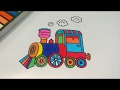 HOW TO DRAW A TRAIN STEP BY STEP L EASY DRAWING TUTORIAL