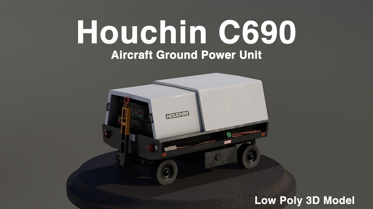 Huchin C690 Low Poly 3d Model