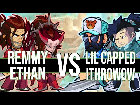 Remmy & Ethan VS Lil Capped & Ithrow | Brawlhalla Mammoth Cup 2v2s