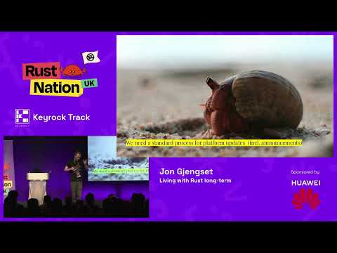 Living with Rust Long-Term - Jon Gjengset