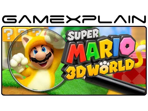 [電玩遊戲 2013年E3展 Wii U超級瑪利歐3D世界遊戲分析]Super Mario 3D World - E3 Gameplay Analysis (Secrets & Hidden Details)