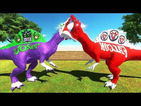 JOKER SPINOSAURUS FOREST DEATH RUN - Animal Revolt Battle Simulator