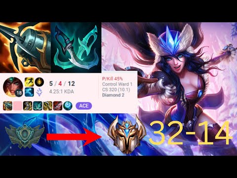 Sivir mid 10cs per min - Unranked to challenger