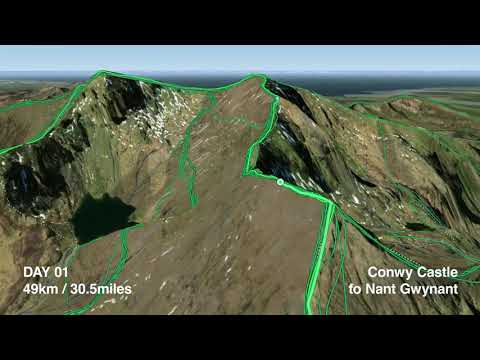 Dragon's back mountain race flyover (2023 route)