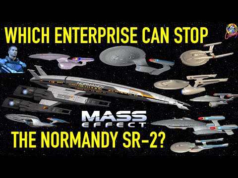 Every Enterprise VS Mass Effect Normandy SR-2 - Star Trek Starship Battles