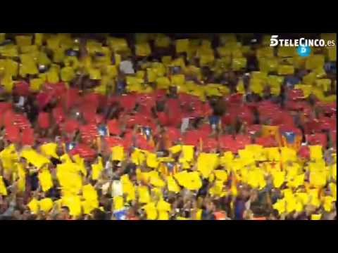 Tremenda pitada al himno español. Copa del Rey 2015