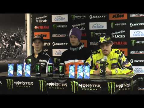 MxInAction  SM Landskrona 2013 - Presskonferens MX2