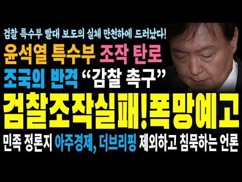 남은건 '윤석열 패거리-가짜뉴스' 처벌 뿐이다!