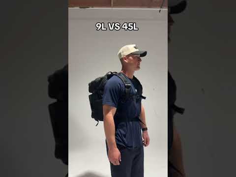 9L Mini VS. 45L Backpack : What's Your Favorite? 🐺 #wolfpak #sizedifference #travelbag