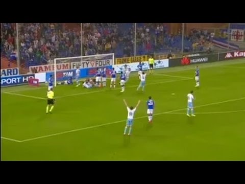 Sampdoria vs Lazio 0-1 2015 - Goal Santiago Gentiletti ( Serie A )