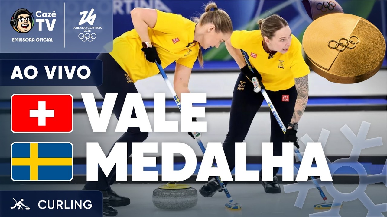 AO VIVO: VALE MEDALHA! FINAL DO CURLING FEMININO | OLIMPÍADAS DE INVERNO 2026 | SUÍÇA X SUÉCIA
